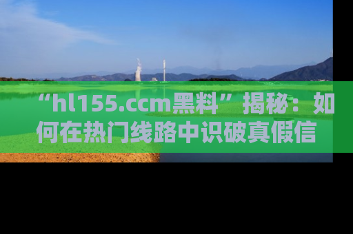 “hl155.ccm黑料”揭秘:如何在热门线路中识破真假信息