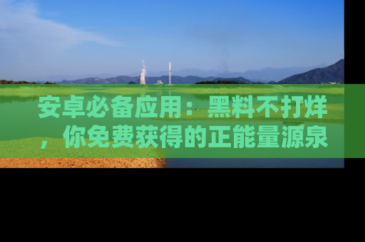 安卓必备应用:黑料不打烊,你免费获得的正能量源泉!
