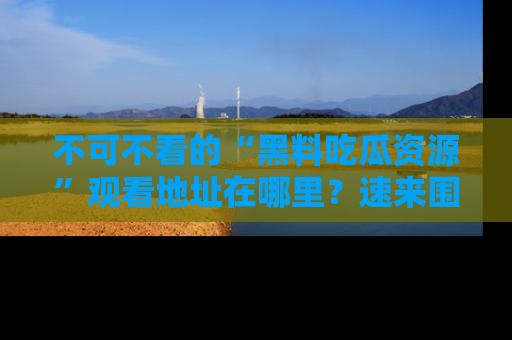不可不看的“黑料吃瓜资源”观看地址在哪里?速来围观吧!
