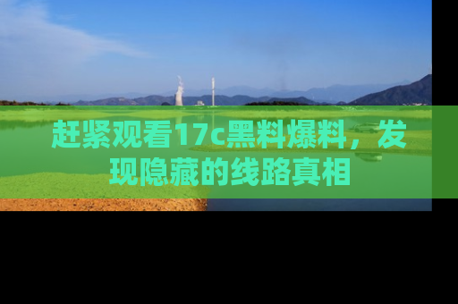 赶紧观看17c黑料爆料，发现隐藏的线路真相