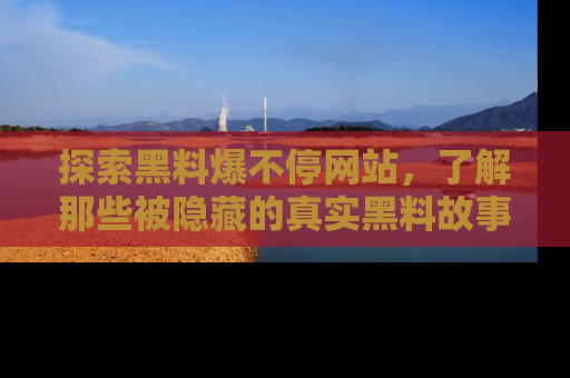 探索黑料爆不停网站,了解那些被隐藏的真实黑料故事