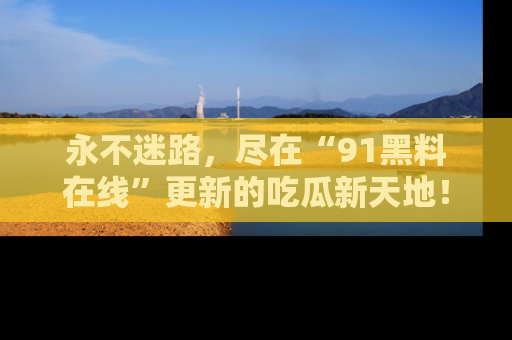 永不迷路,尽在“91黑料在线”更新的吃瓜新天地!