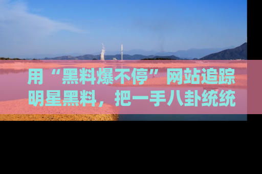 用“黑料爆不停”网站追踪明星黑料，把一手八卦统统收进你的后宫中！