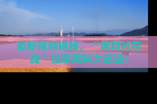 最新视频揭秘，“黑料社在线”独家黑料大放送！